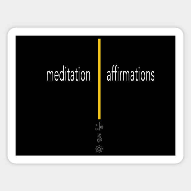meditation | affirmations Sticker by indieTHI3VES